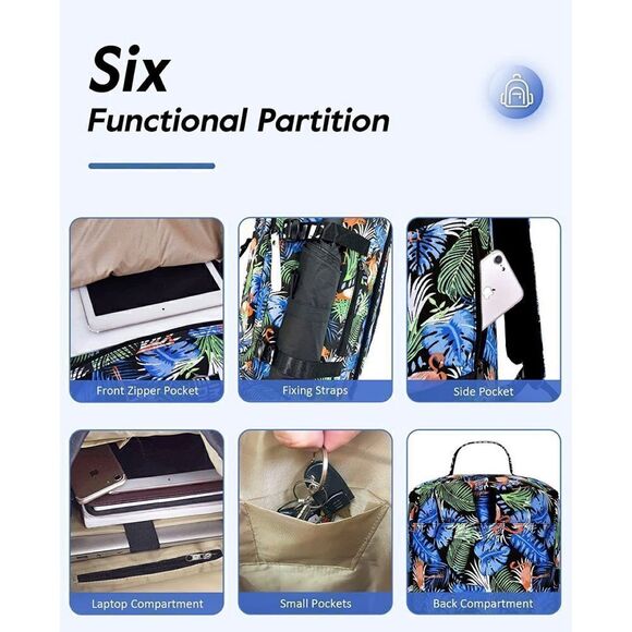 40L Gym Duffle Bag Sling Bag Travel Hiking Backpack Laptop Backpack - Picture 5 of 6